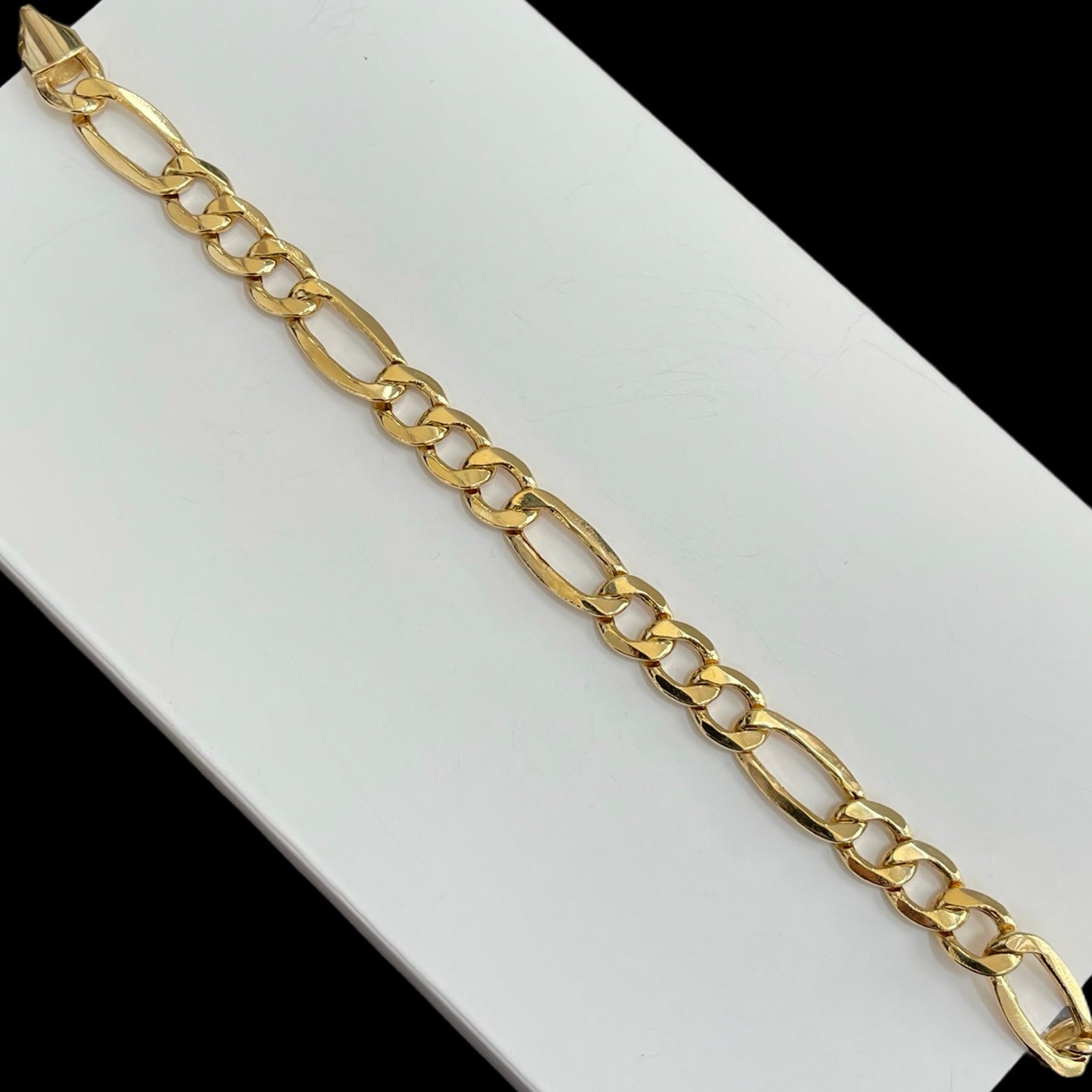 18k Figaro Bracelet