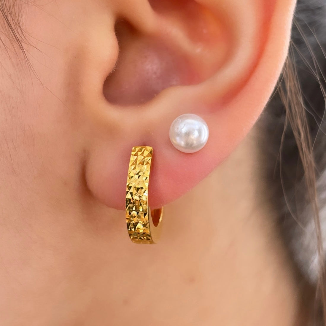 21k Clip Earrings