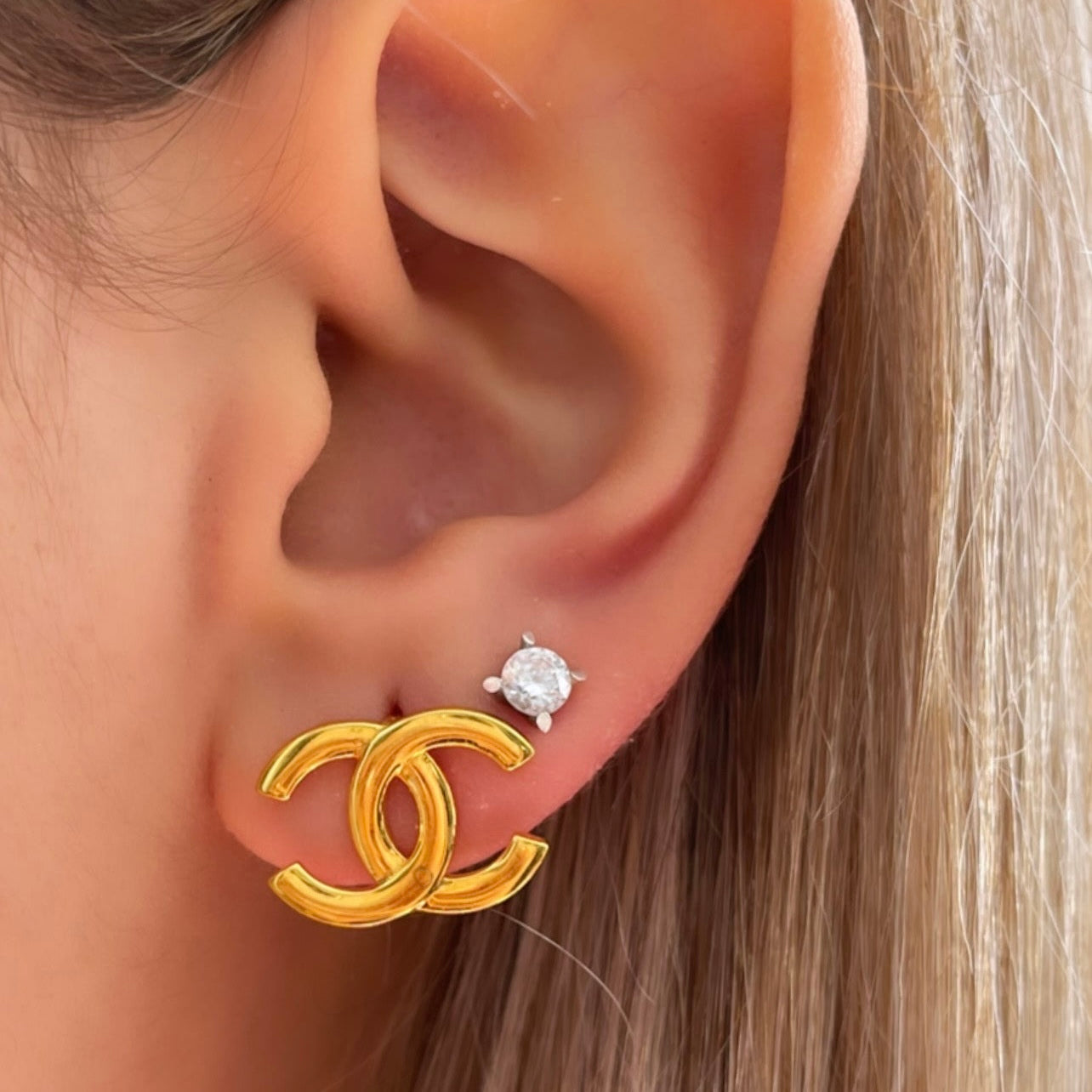 21k Chanel Earrings