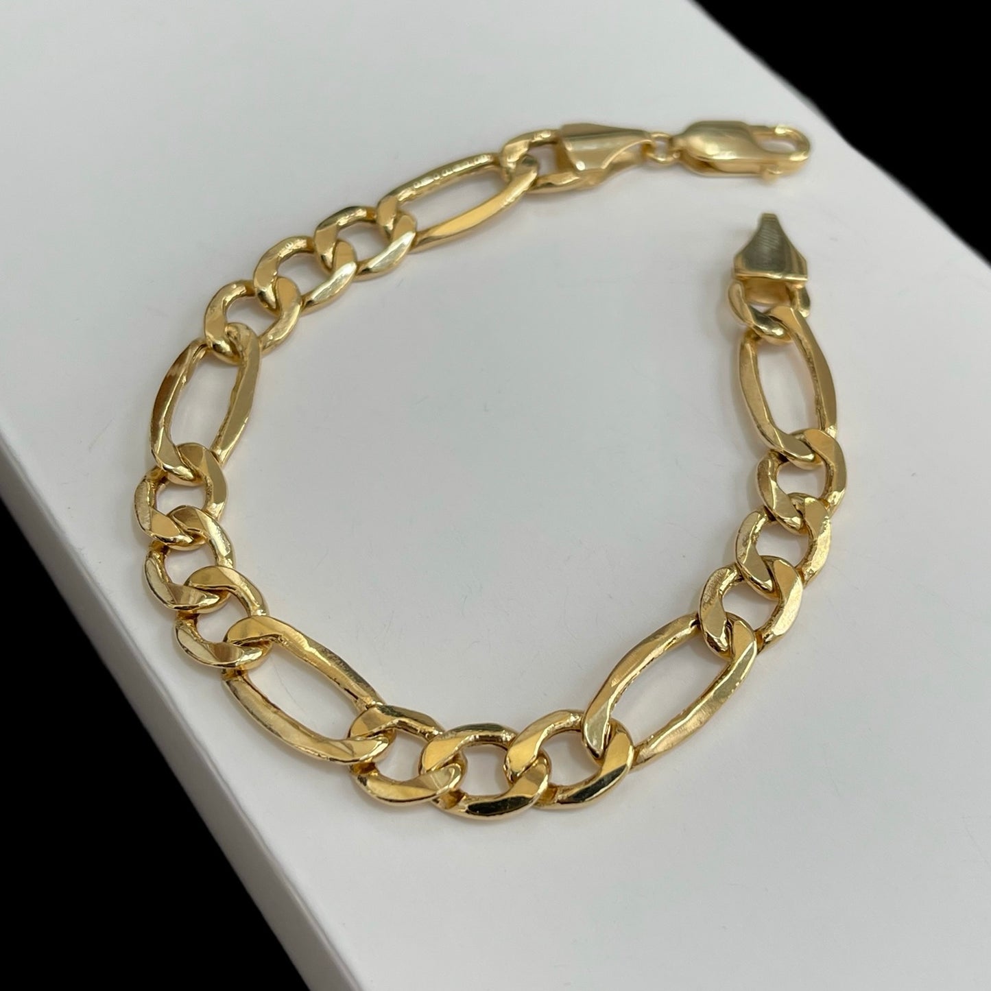 18k Figaro Bracelet