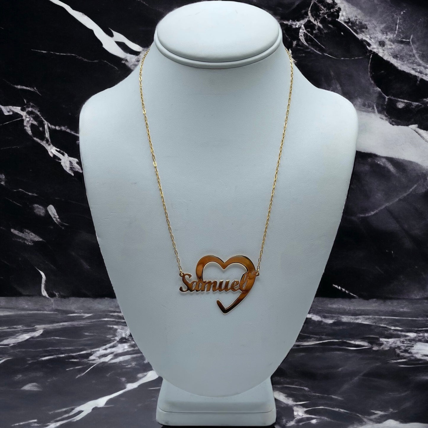 Single Name Plate Necklace