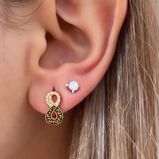 21k Infinity Earrings