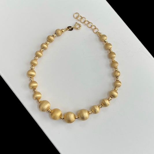 18k Gold Pearl Bracelet