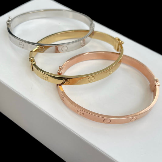 18k Tri-Colored Love Bracelets