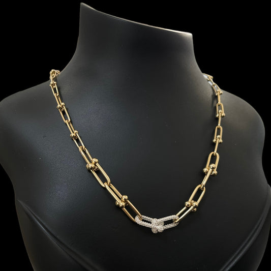 18k Tiffany Link Necklace