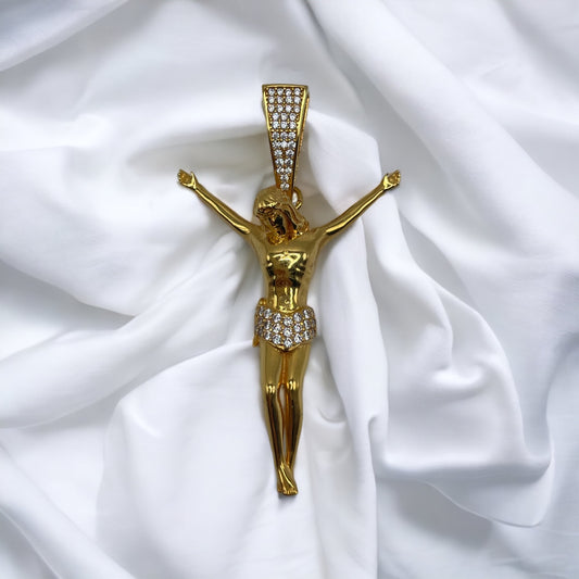 21k Jesus on Cross Pendant